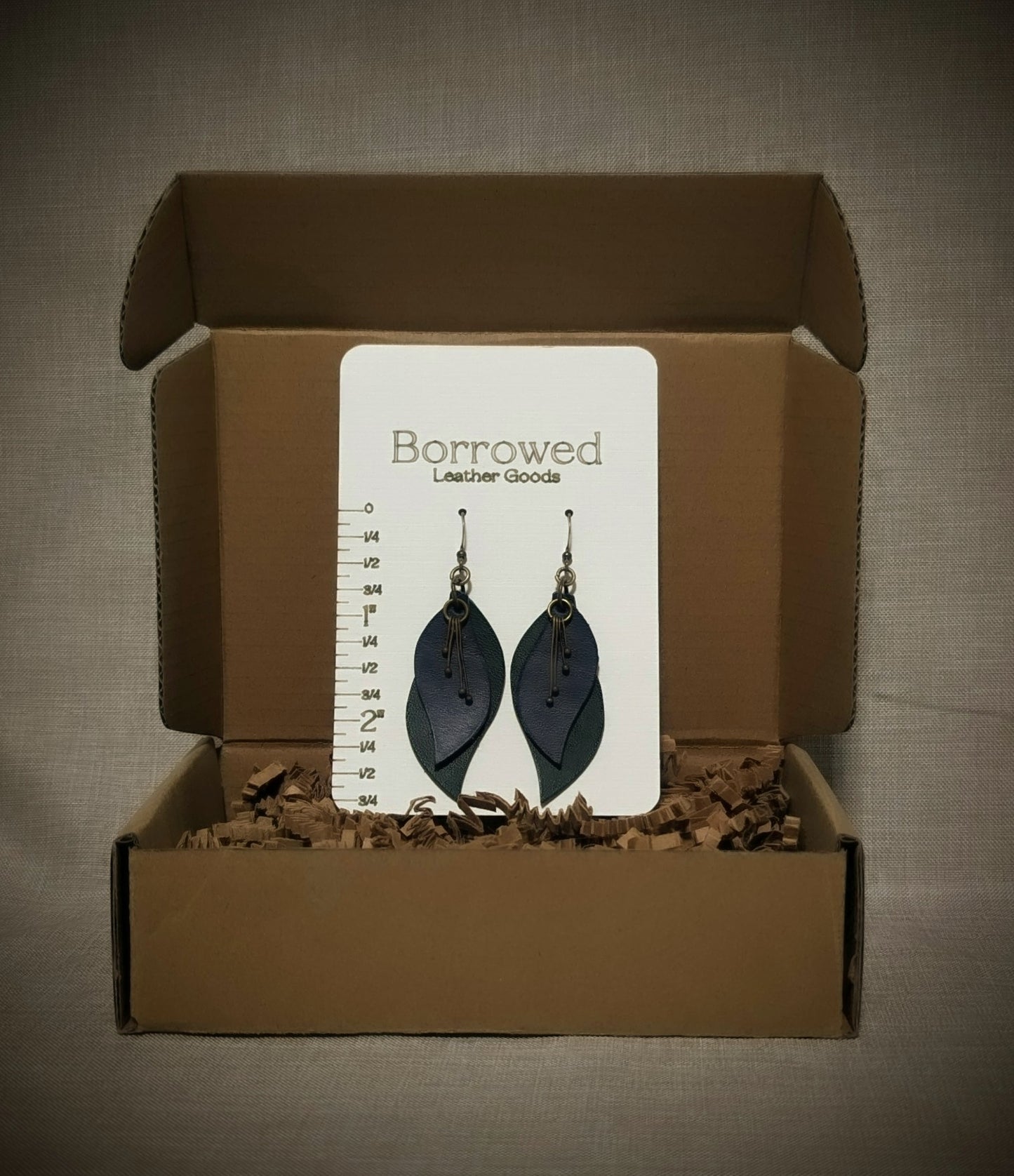 Stacked Two-Toned w/ Ball Pin Accent Earrings