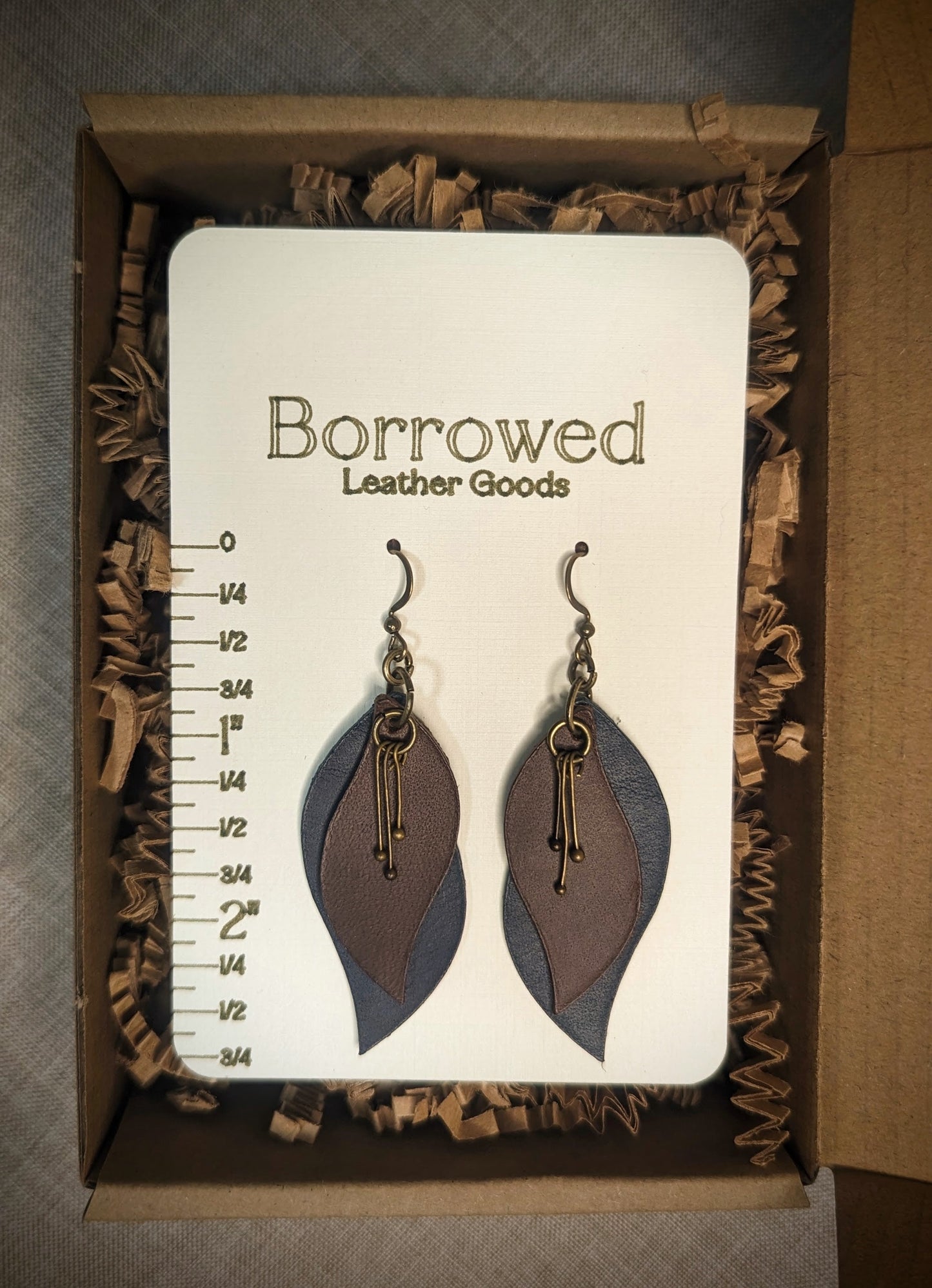 Stacked Two-Toned w/ Ball Pin Accent Earrings