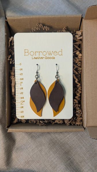 Stacked Two-Toned Earrings