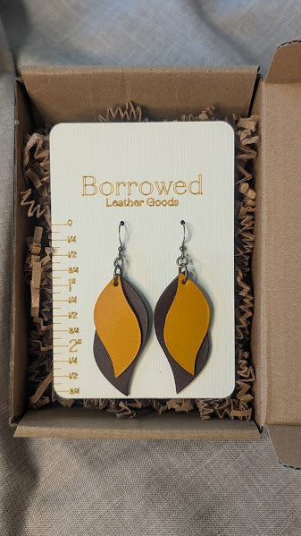 Stacked Two-Toned Earrings