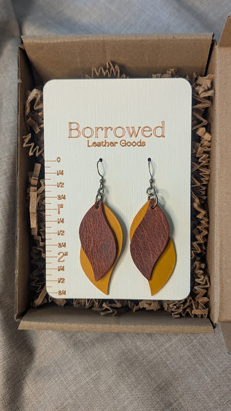 Stacked Two-Toned Earrings