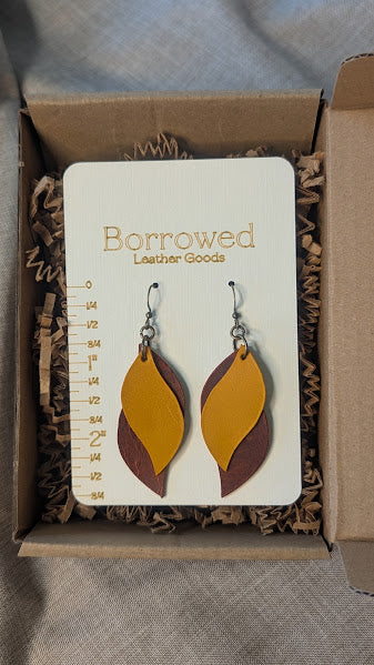 Stacked Two-Toned Earrings