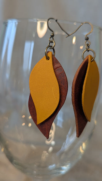 Stacked Two-Toned Earrings