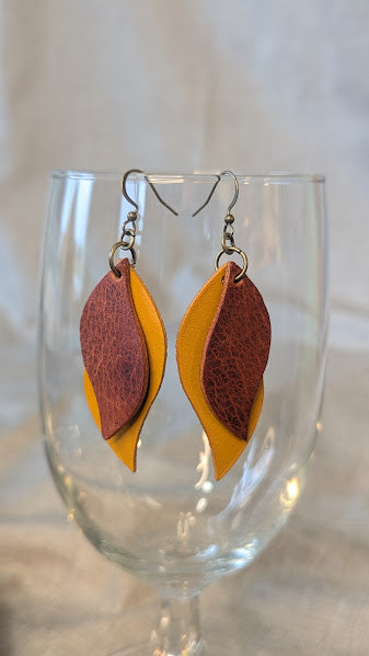 Stacked Two-Toned Earrings