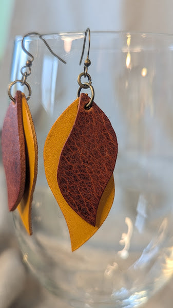 Stacked Two-Toned Earrings