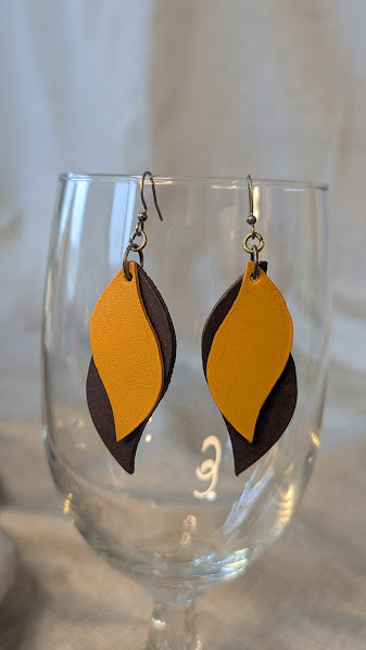 Stacked Two-Toned Earrings