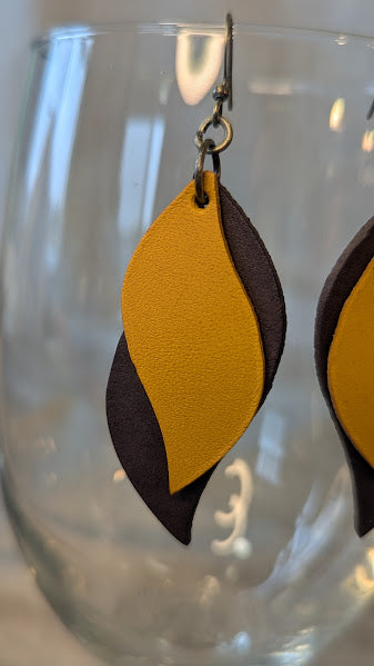Stacked Two-Toned Earrings