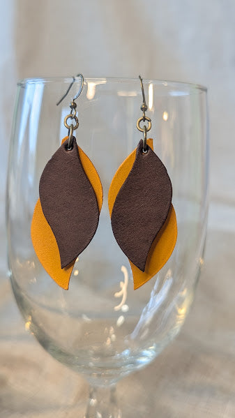 Stacked Two-Toned Earrings