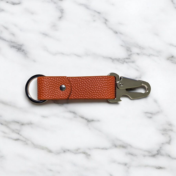 Football/Basketball Leather Key Fob w/ Bottle Opener