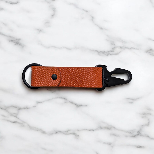 Football/Basketball Leather Key Fob w/ Bottle Opener