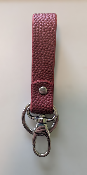 Football/Basketball Leather Key Fob