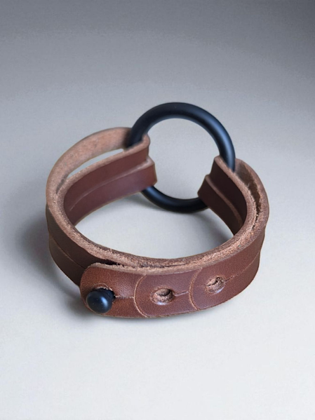 Circle Bracelet -- Cognac