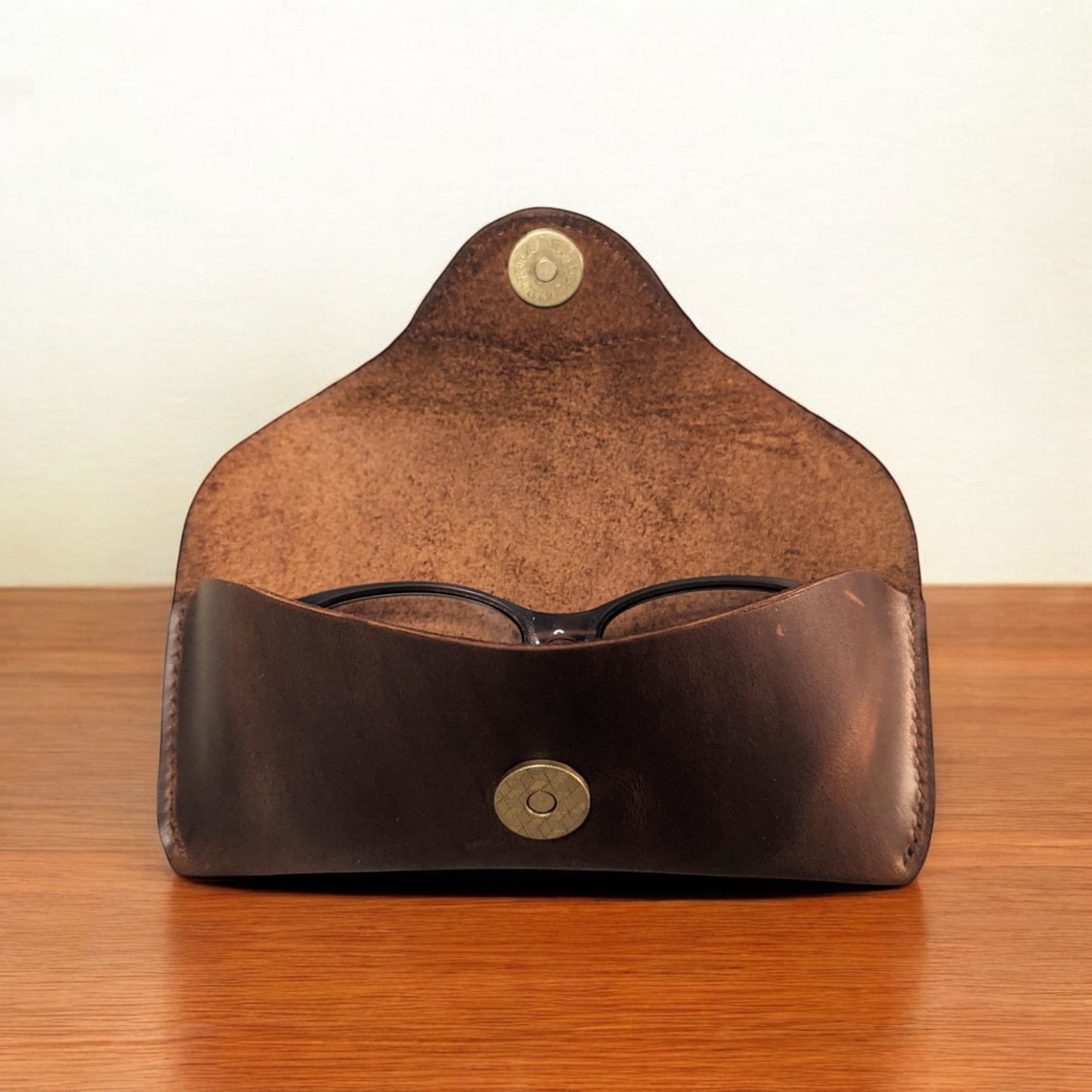 Brown Leather Eyewear Case