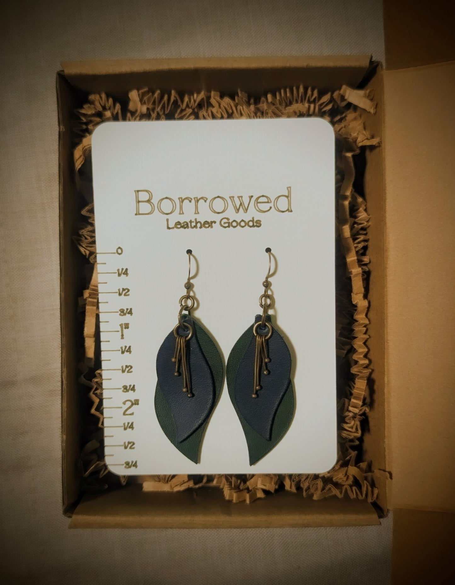 Blue Green Earrings