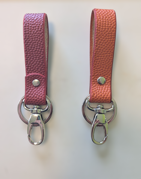 Football/Basketball Leather Key Fob