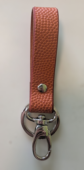 Football/Basketball Leather Key Fob