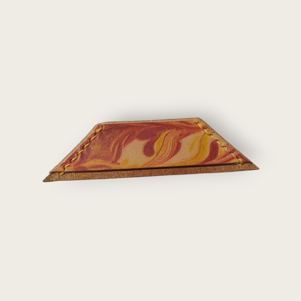 Marbled Leather Bookmark