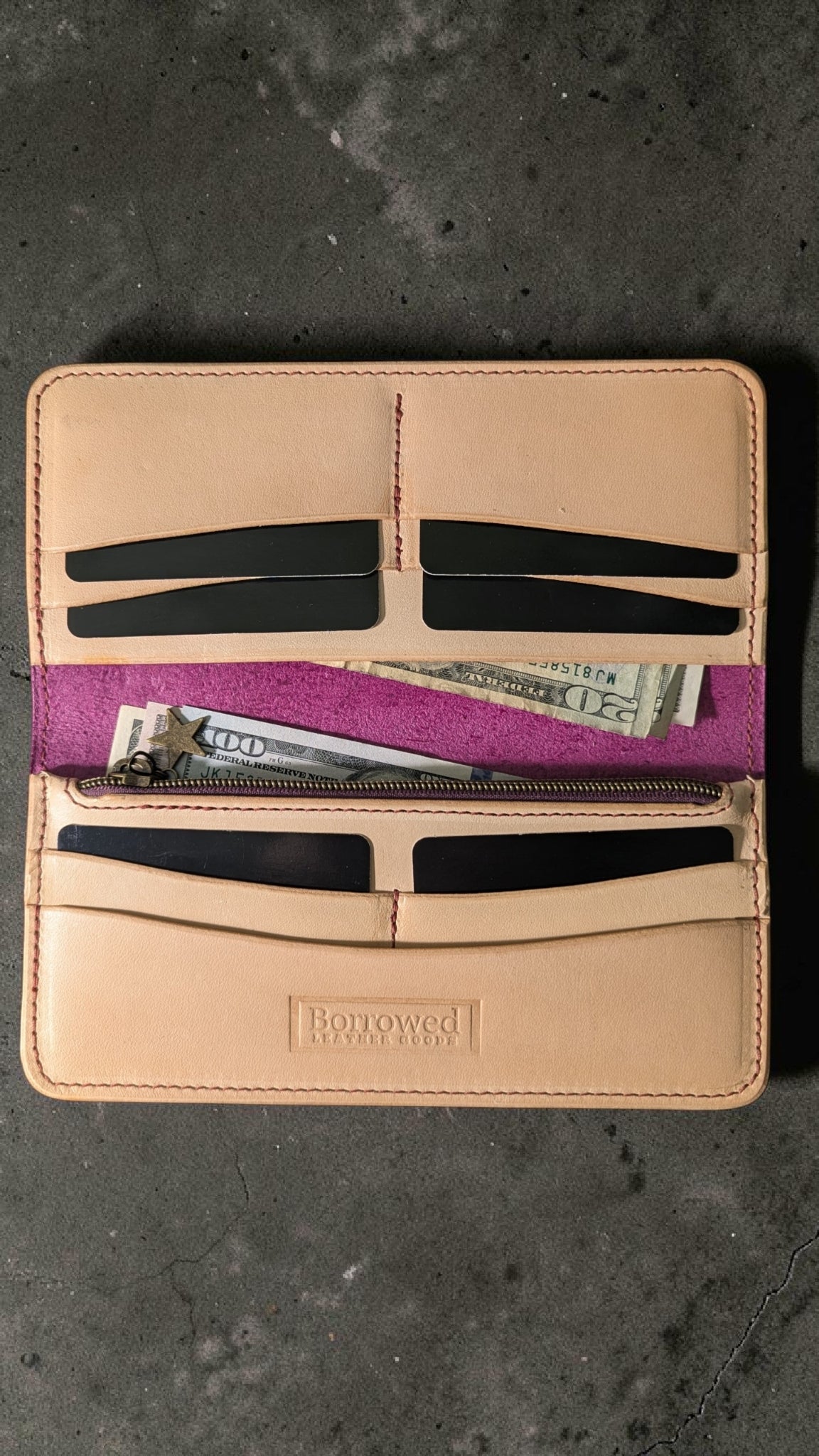 Long Wallet -- Plum
